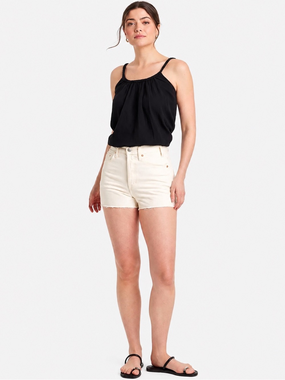 Universal Thread High Rise Fitted Hip & Leg Mini Cut-Off Shorts